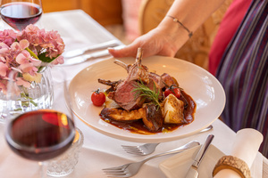 Fleischgericht im Gasthaus goldener Engel 